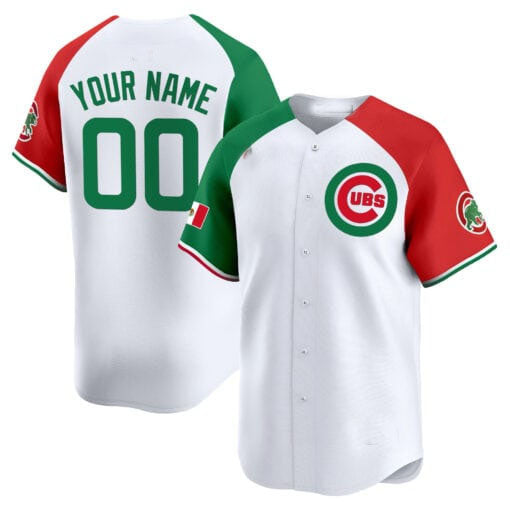 Custom Chicago Cubs Mexico Vapor Premier Limited V3¨C All Stitched Baseball Jersey baseball jersey product view 1