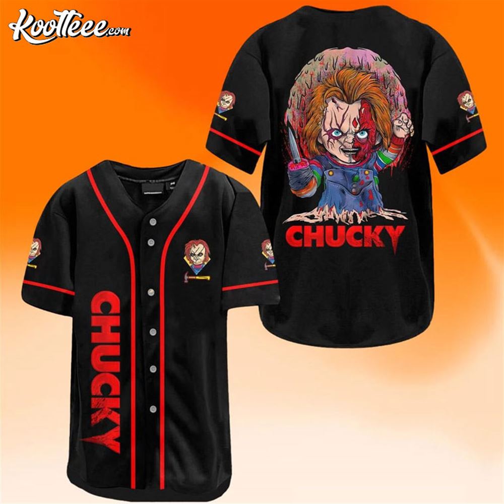 Chucky Horror Halloween Gift Baseball Jersey Unisex T-shirt, Sweatshirt, Hoodie, Long Sleeve Tee - T-Shirt, Sweatshirt, Hoodie