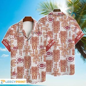 Cincinnati Reds 2024 Tiki Best MLB Hawaiian Shirt, Cincinnati Reds Hawaiian Shirt Unisex T-shirt, Sweatshirt, Hoodie, Long Sleeve Tee - T-Shirt, Sweatshirt, Hoodie