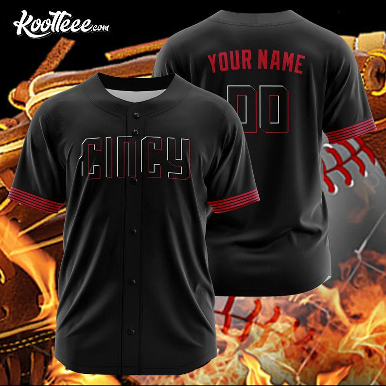 Cincinnati Reds City Connect Custom Baseball Jersey Unisex T-shirt, Sweatshirt, Hoodie, Long Sleeve Tee - T-Shirt, Sweatshirt, Hoodie