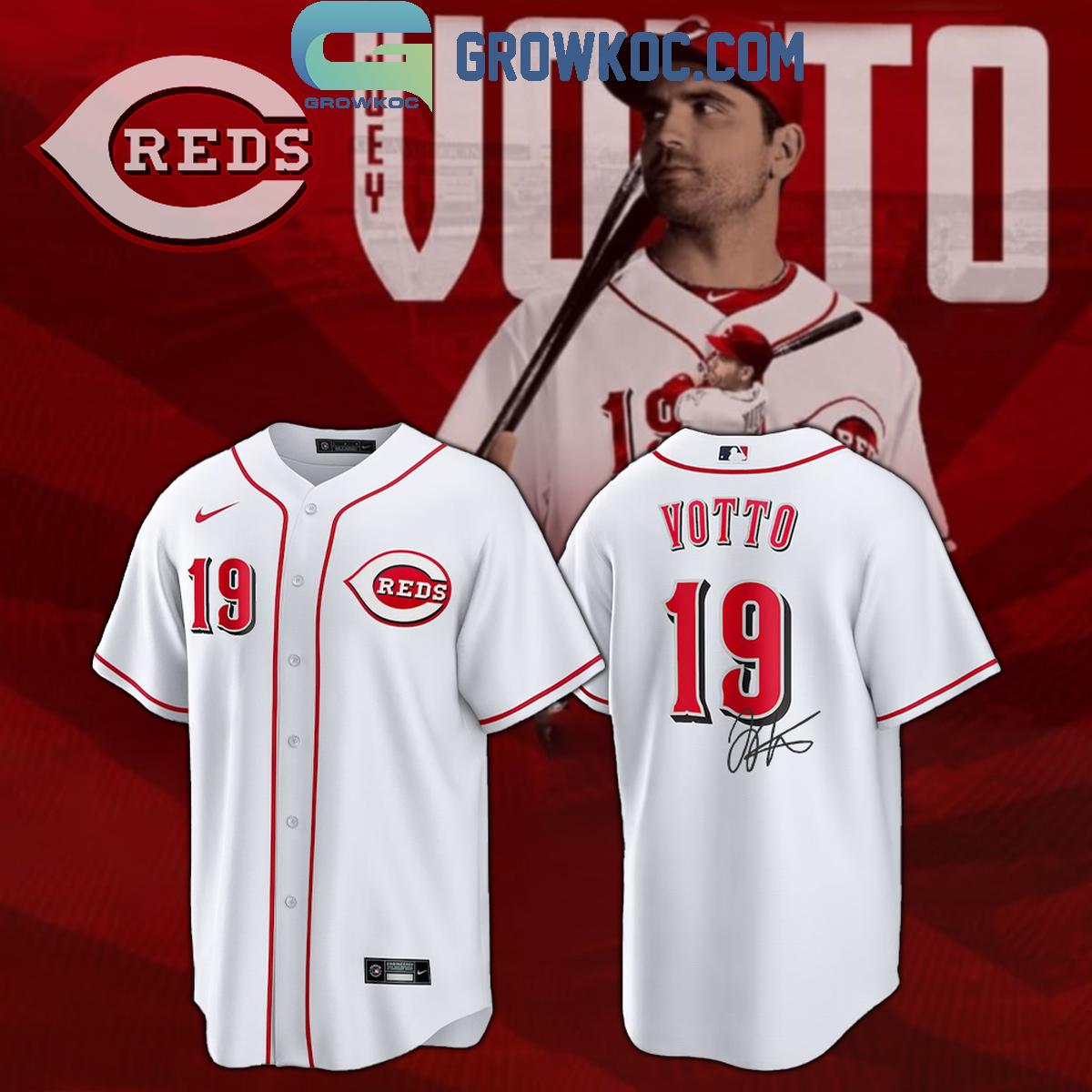 Cincinnati Reds Joey Votto 2024 Forever Number 19 Thank You Baseball Jersey Unisex T-shirt, Sweatshirt, Hoodie, Long Sleeve Tee - T-Shirt, Sweatshirt, Hoodie