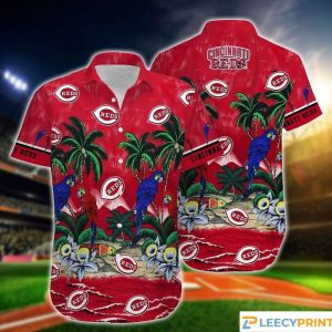 Cincinnati Reds Parrot Island MLB Hawaiian Shirt, Cincinnati Reds Hawaiian Shirt Unisex T-shirt, Sweatshirt, Hoodie, Long Sleeve Tee - T-Shirt, Sweatshirt, Hoodie
