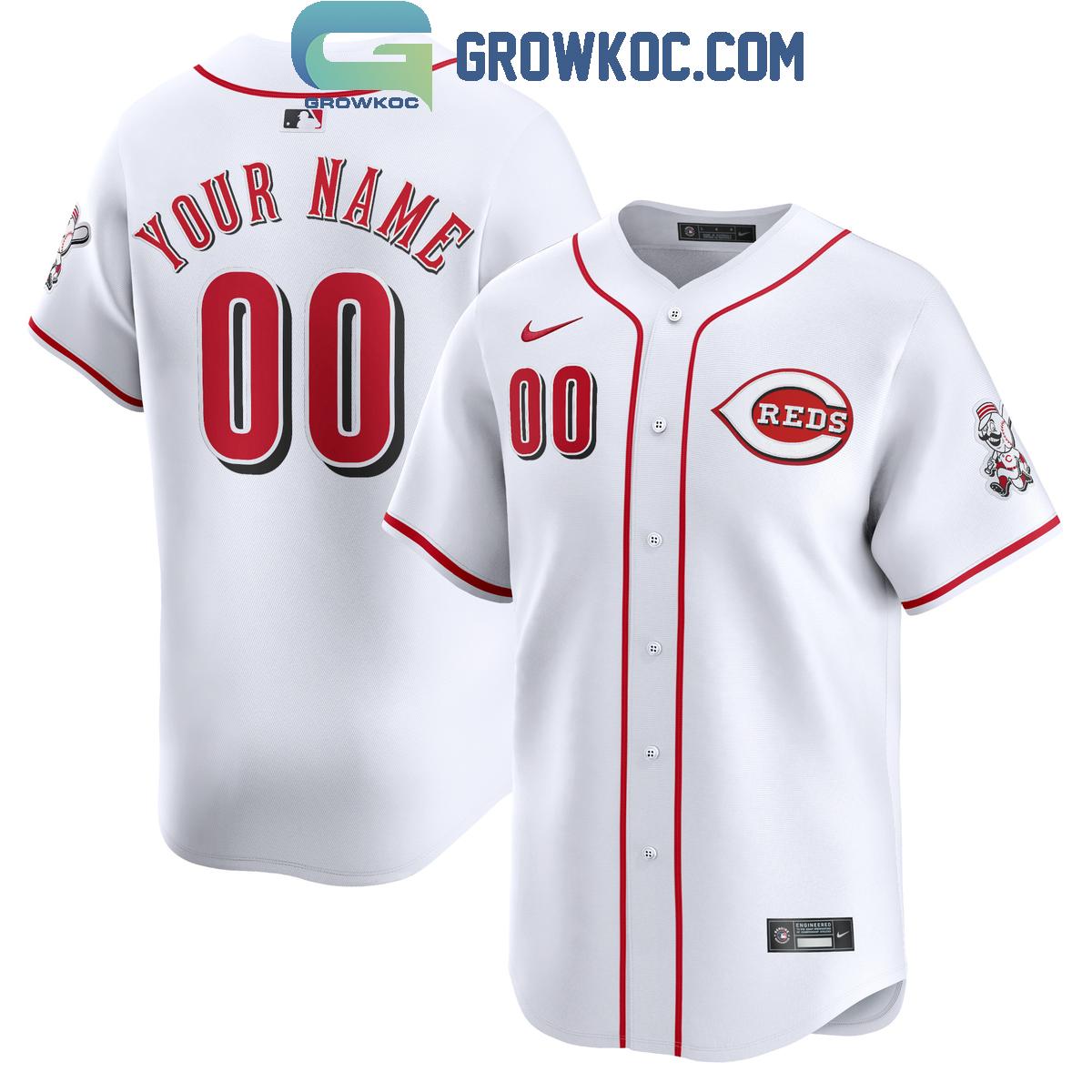 Cincinnati Reds White Home 2024 Forever Fan Personalized Baseball Jersey Unisex T-shirt, Sweatshirt, Hoodie, Long Sleeve Tee - T-Shirt, Sweatshirt, Hoodie