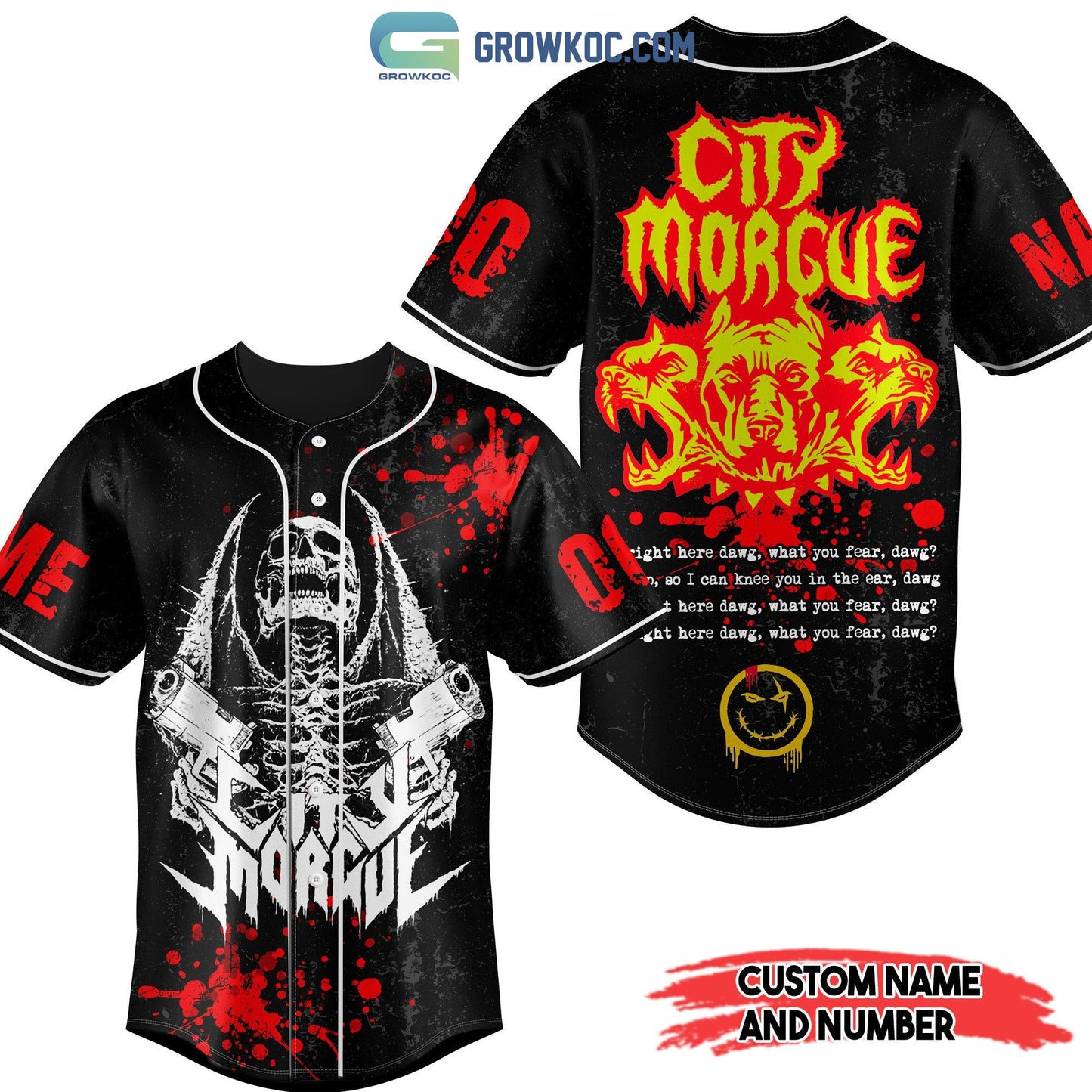 City Morgue Hip Hop Personalized Baseball Jersey Unisex T-shirt, Sweatshirt, Hoodie, Long Sleeve Tee - T-Shirt, Sweatshirt, Hoodie