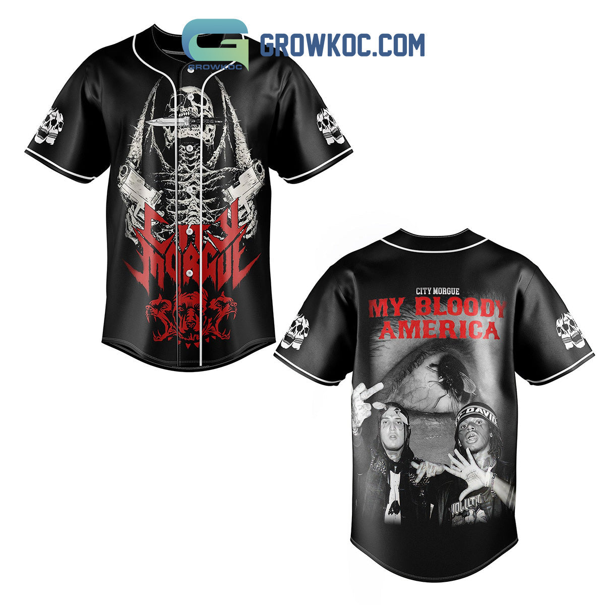 City Morgue My Bloody America Baseball Jersey Unisex T-shirt, Sweatshirt, Hoodie, Long Sleeve Tee - T-Shirt, Sweatshirt, Hoodie