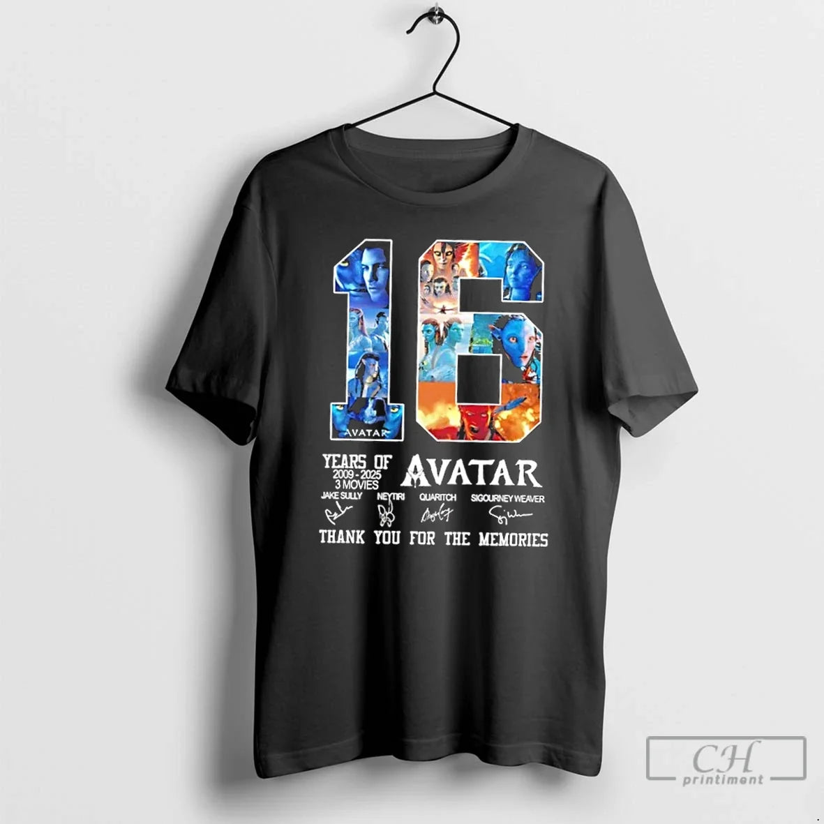 Classic 16 Years 2009 2025 3 Movies Avatar Jake Sully Neytiri Quaritch Sigourney Weaver Thank T-Shirts, Hoodie, Sweatshirt - T-Shirt, Sweatshirt, Hoodie