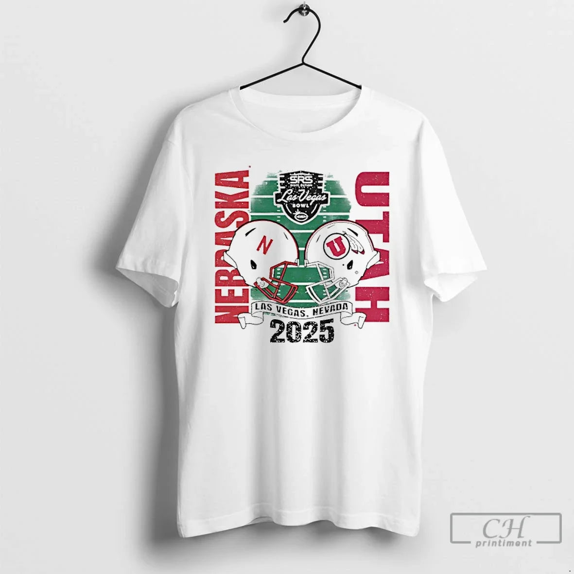 Classic 2025 26 Las Vegas Bowl Nebraska Cornhuskers Vs Utah Utes Helmets T-Shirts, Hoodie, Sweatshirt - T-Shirt, Sweatshirt, Hoodie