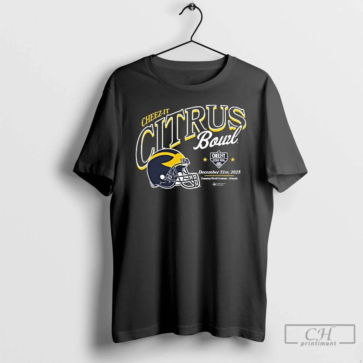 Classic 2025 Cheez Citrus Bowl Michigan December 31st 2025 Helmet T-Shirts, Hoodie, Sweatshirt - T-Shirt, Sweatshirt, Hoodie