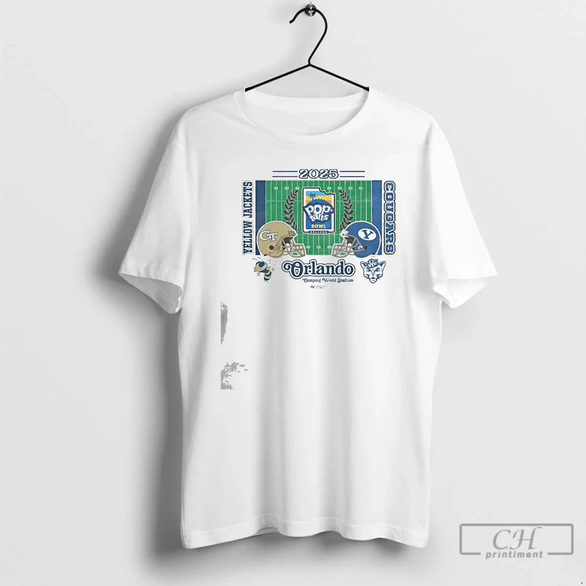 Classic 2025 Pop Tarts Bowl 2 Team Georgia Tech Yellow Jackets Vs Byu Cougars Head T-Shirts, Hoodie, Sweatshirt - T-Shirt, Sweatshirt, Hoodie