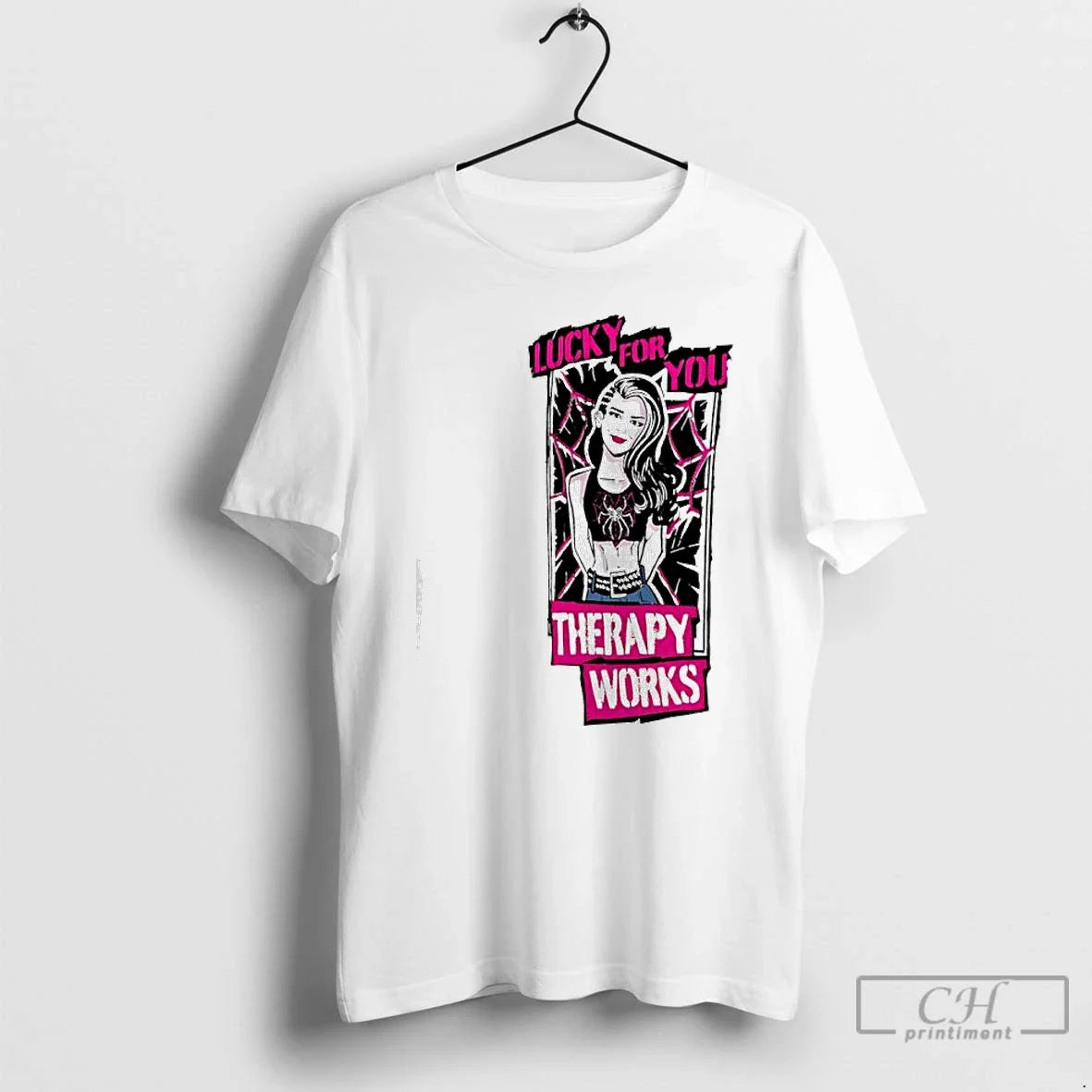 Classic Aj Lee Therapy Works Lucky You T-Shirts, Hoodie, Sweatshirt - T-Shirt, Sweatshirt, Hoodie