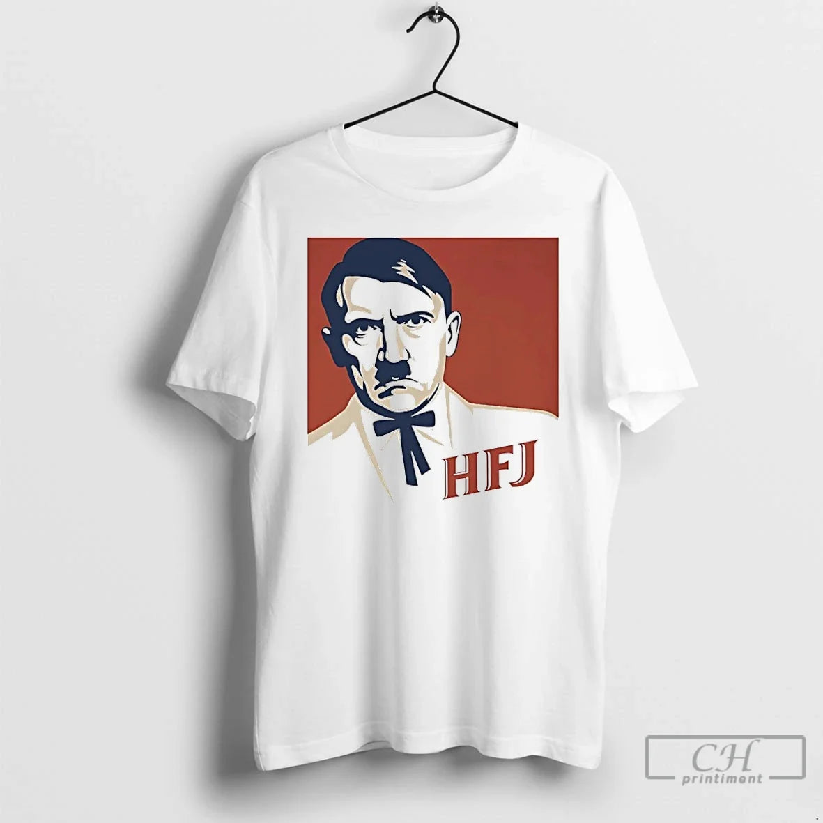 Classic Adolf Hitler Hfj Kfc Parody Logo T-Shirts, Hoodie, Sweatshirt - T-Shirt, Sweatshirt, Hoodie