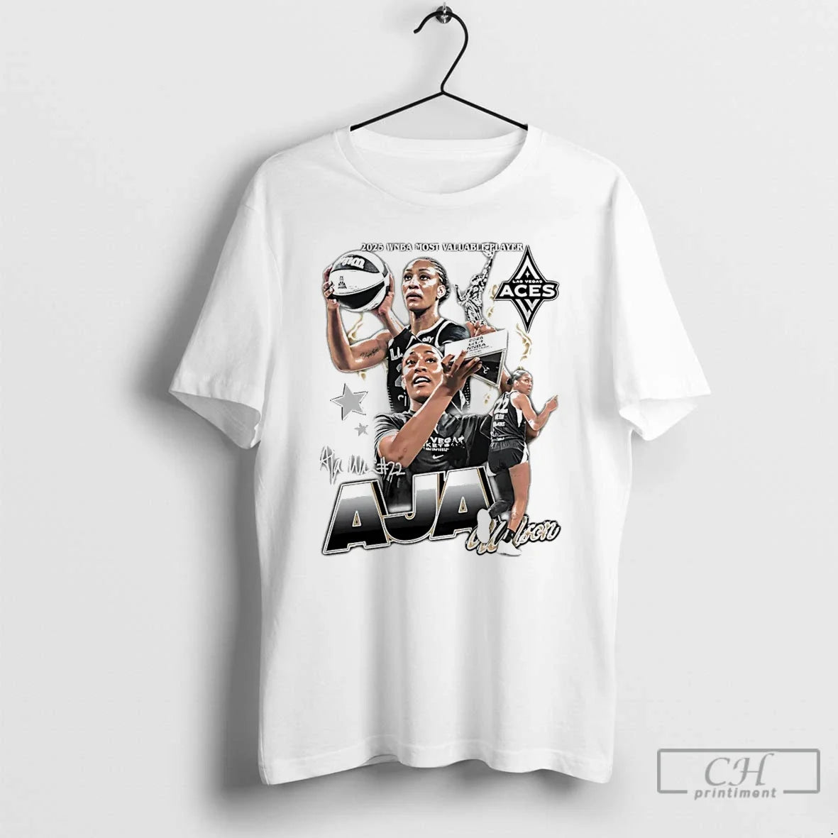 Classic Aja Wilson Las Vegas Aces Wnba Most Valuable Player Signature T-Shirts, Hoodie, Sweatshirt - T-Shirt, Sweatshirt, Hoodie