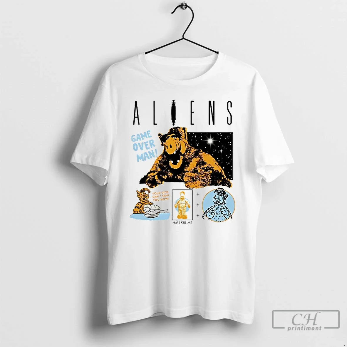 Classic Alf Iens Game Over Man Your God Cant Save You Now Ha Kill Me T-Shirts, Hoodie, Sweatshirt - T-Shirt, Sweatshirt, Hoodie