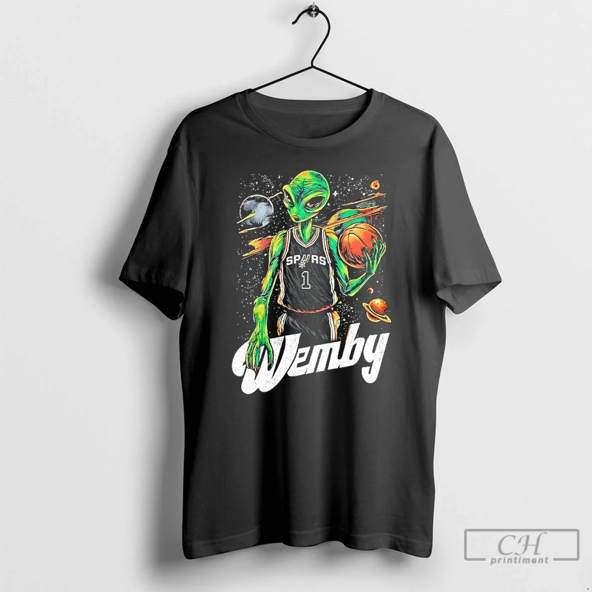 Classic Alien Wemby San Antonio Spurs Victor Wembanyama T-Shirts, Hoodie, Sweatshirt - T-Shirt, Sweatshirt, Hoodie