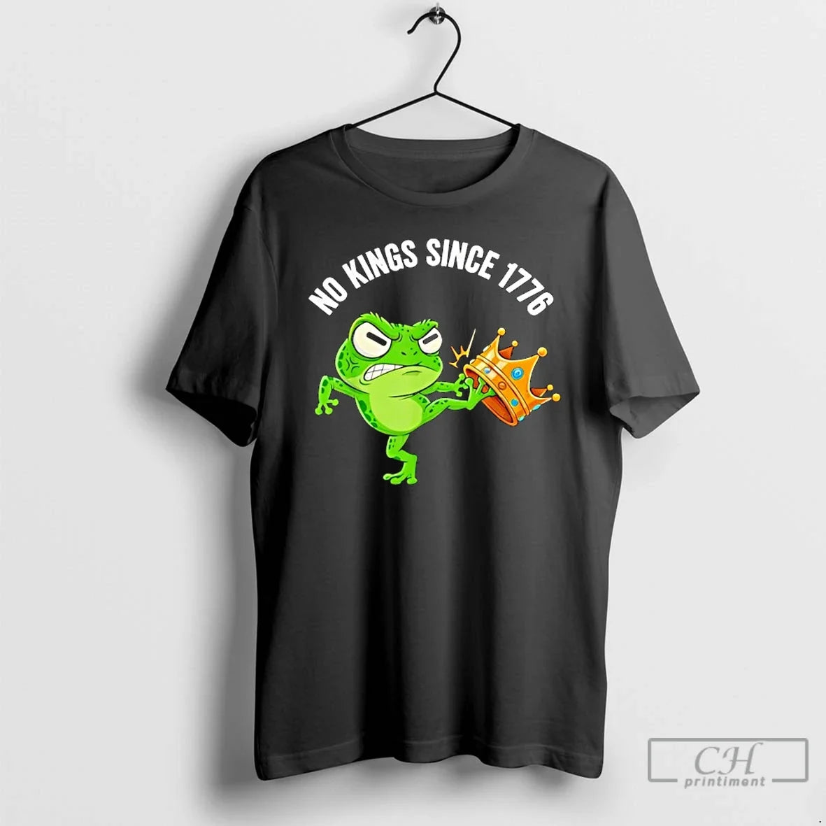 Classic Angry Frog No Kings Since 1776 Funny America T-Shirts, Hoodie, Sweatshirt - T-Shirt, Sweatshirt, Hoodie