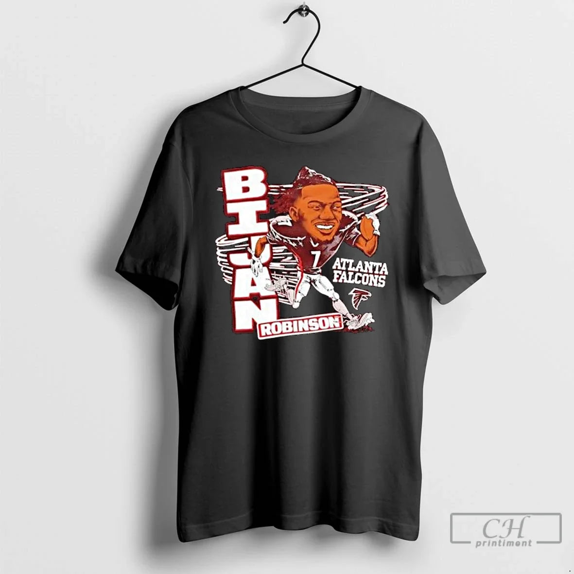 Classic Atlanta Falcons Bijan Robinson Caricature Signature 2025 Long Sleve T-Shirts, Hoodie, Sweatshirt - T-Shirt, Sweatshirt, Hoodie