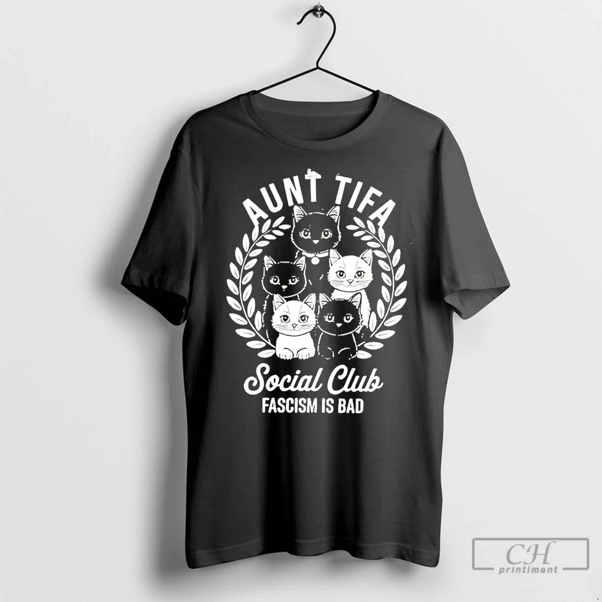 Classic Aunt Tifa Cats Social Club Fascism Is Bad T-Shirts, Hoodie, Sweatshirt - T-Shirt, Sweatshirt, Hoodie