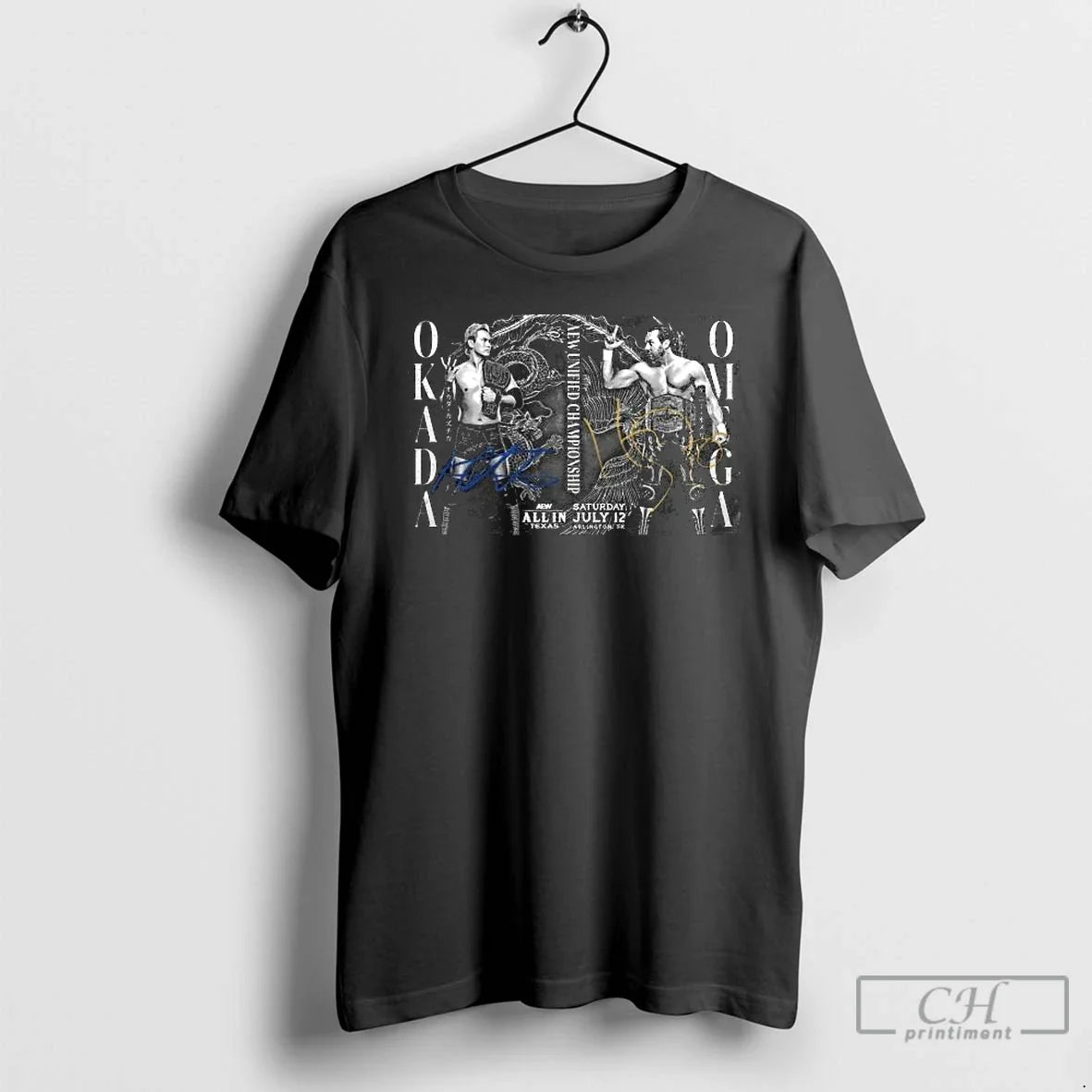 Classic Autographed Matchup Monday Kazuchika Okada Vs Kenny Omega Aew All Texas 7 12 T-Shirts, Hoodie, Sweatshirt - T-Shirt, Sweatshirt, Hoodie