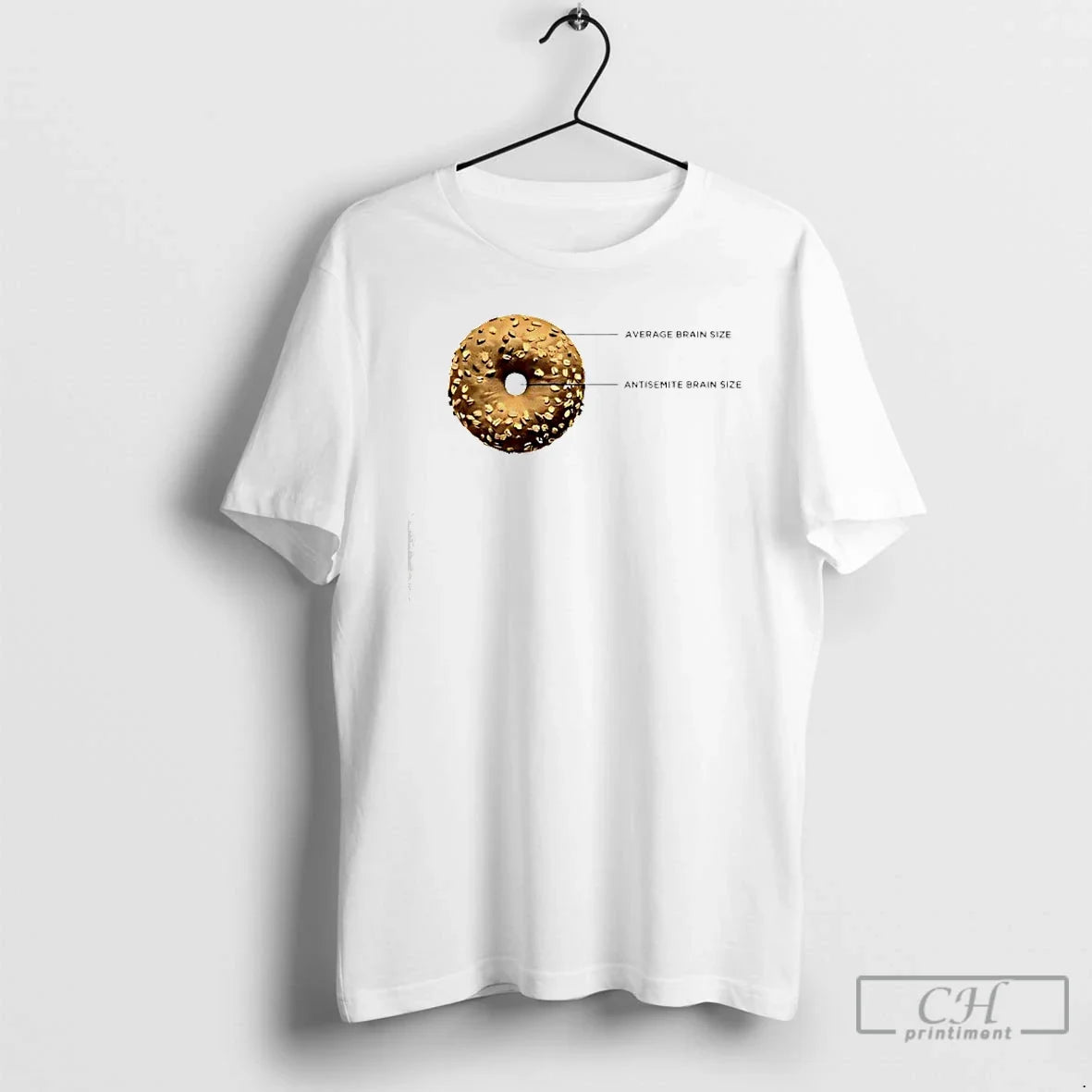 Classic Average Brain Size Antisemite Brain Size Bagel Brain Anti Semitism Circle T-Shirts, Hoodie, Sweatshirt - T-Shirt, Sweatshirt, Hoodie