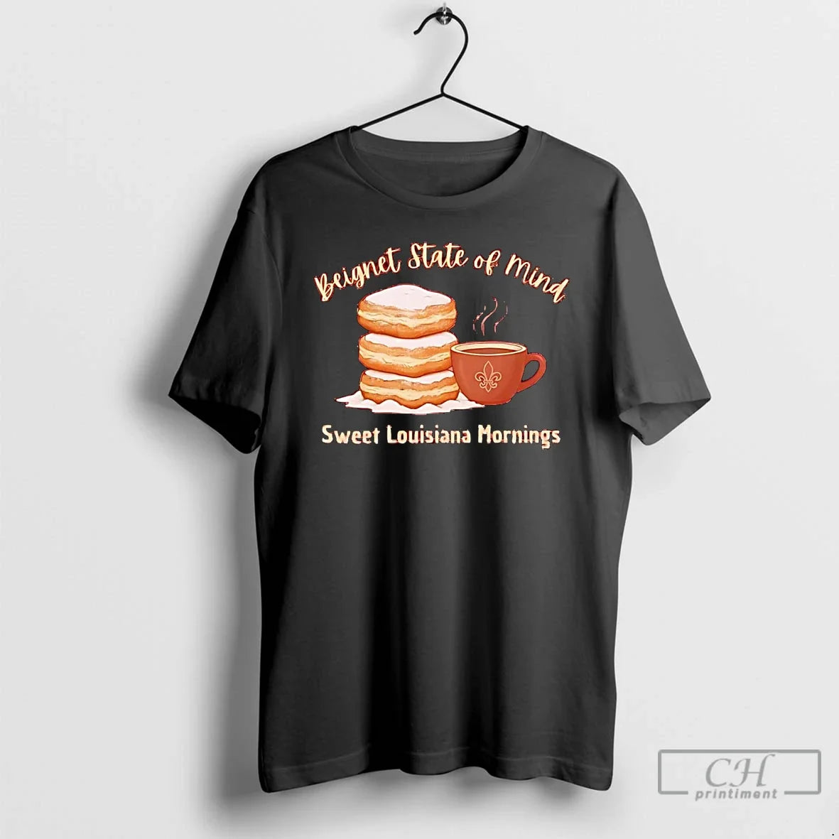 Classic Beignet State Mind Sweet Louisiana Mornings T-Shirts, Hoodie, Sweatshirt - T-Shirt, Sweatshirt, Hoodie