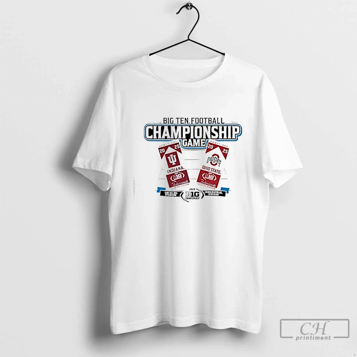 Classic Big Ten 2025 Football Championship Tickets Indiana Vs Ohio State T-Shirts, Hoodie, Sweatshirt - T-Shirt, Sweatshirt, Hoodie