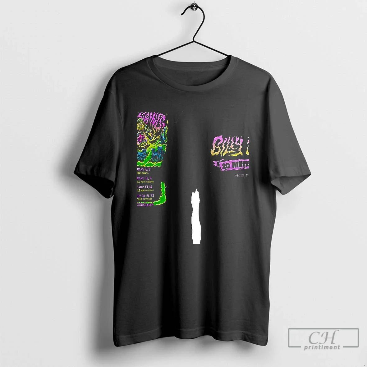 Classic Billy Strings Winter Tour 2026 Date Schedule Art Double T-Shirts, Hoodie, Sweatshirt - T-Shirt, Sweatshirt, Hoodie