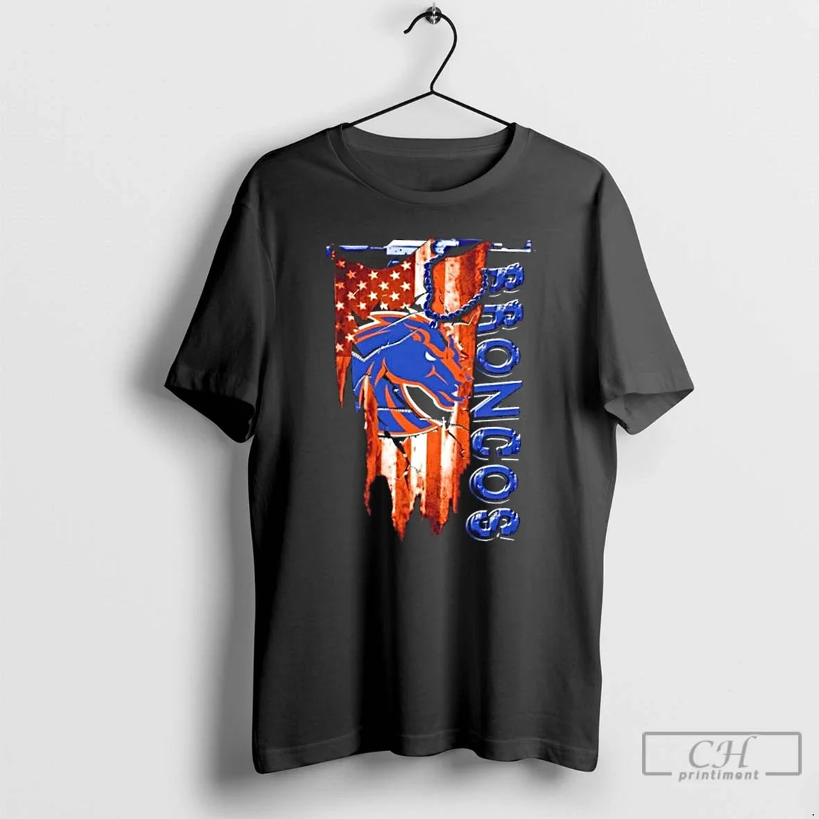 Classic Boise State Broncos Football Battle Shattered Usa Flag Rip T-Shirts, Hoodie, Sweatshirt - T-Shirt, Sweatshirt, Hoodie