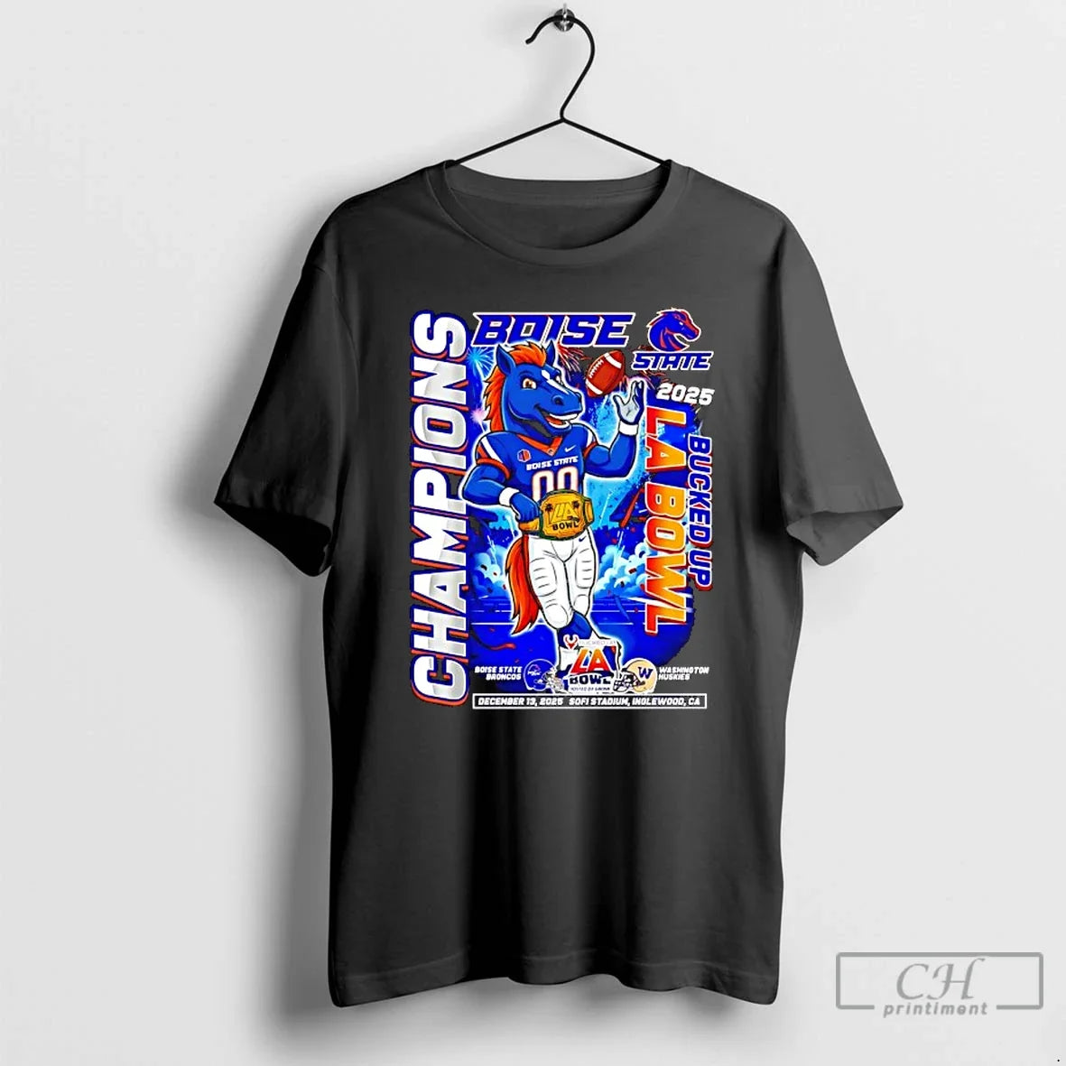 Classic Boise State Broncos Washington Huskies Bucked Up La Bowl Champions 2025 T-Shirts, Hoodie, Sweatshirt - T-Shirt, Sweatshirt, Hoodie