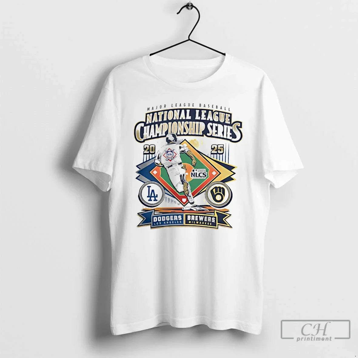 Classic Brewers Vs Dodgers 2025 Nlcs Matchup T-Shirts, Hoodie, Sweatshirt - T-Shirt, Sweatshirt, Hoodie