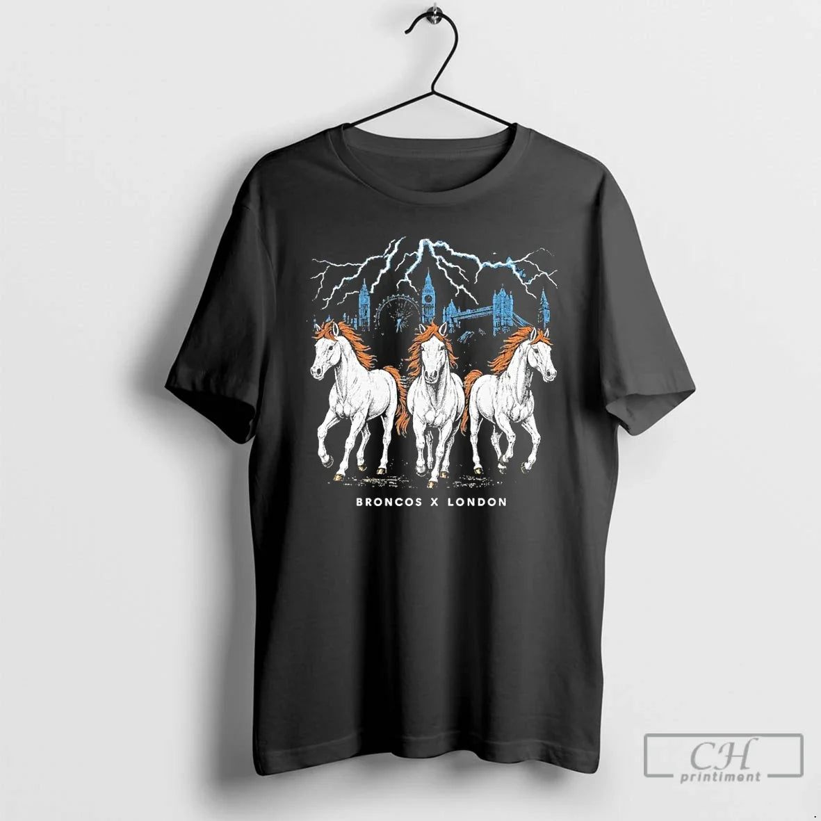 Classic Broncos X London Game Three Horse Power T-Shirts, Hoodie, Sweatshirt - T-Shirt, Sweatshirt, Hoodie