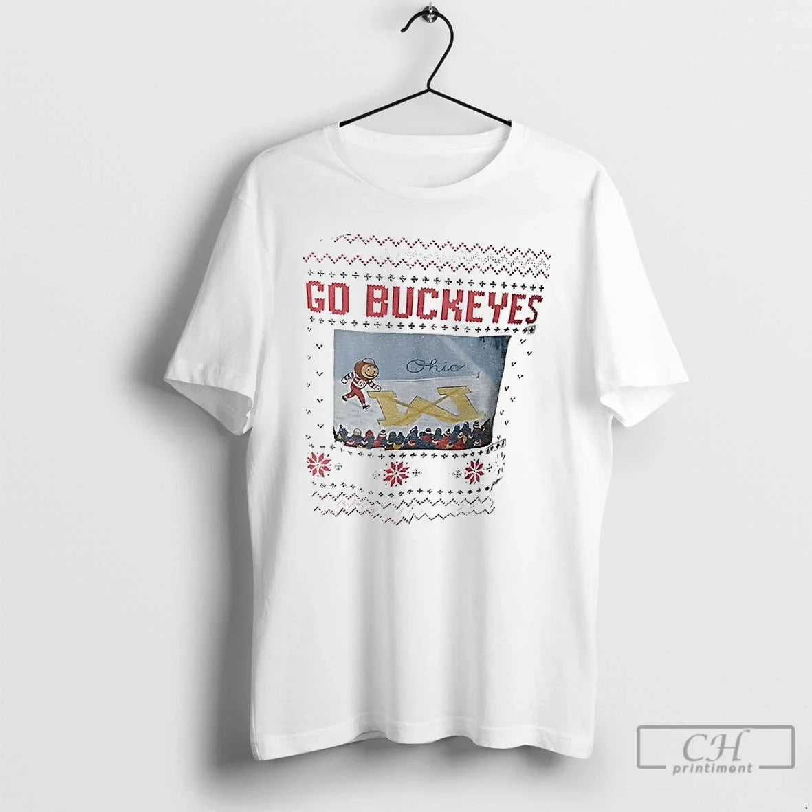 Classic Brutus Buckeye Ohio Snow Brutus Crosses Out Michigan Cartoon T-Shirts, Hoodie, Sweatshirt - T-Shirt, Sweatshirt, Hoodie
