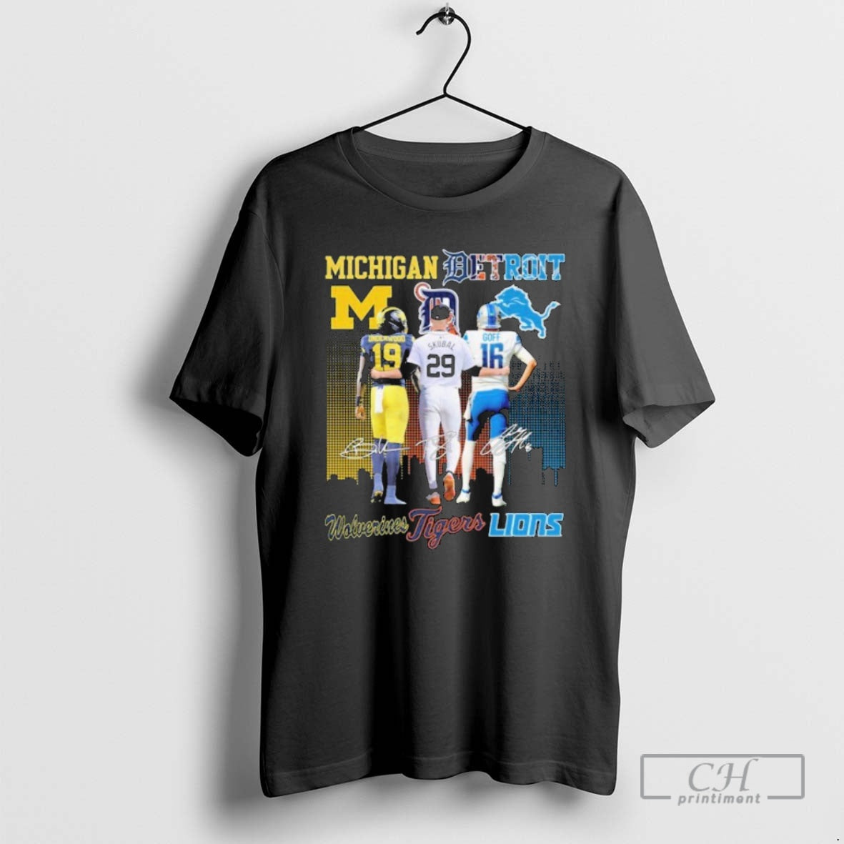 Classic Bryce Underwood Tarik Skubal Jared Goff Michigan Wolverines Detroit Tigers Detroit Lions Signatures T-Shirts, Hoodie, Sweatshirt - T-Shirt, Sweatshirt, Hoodie