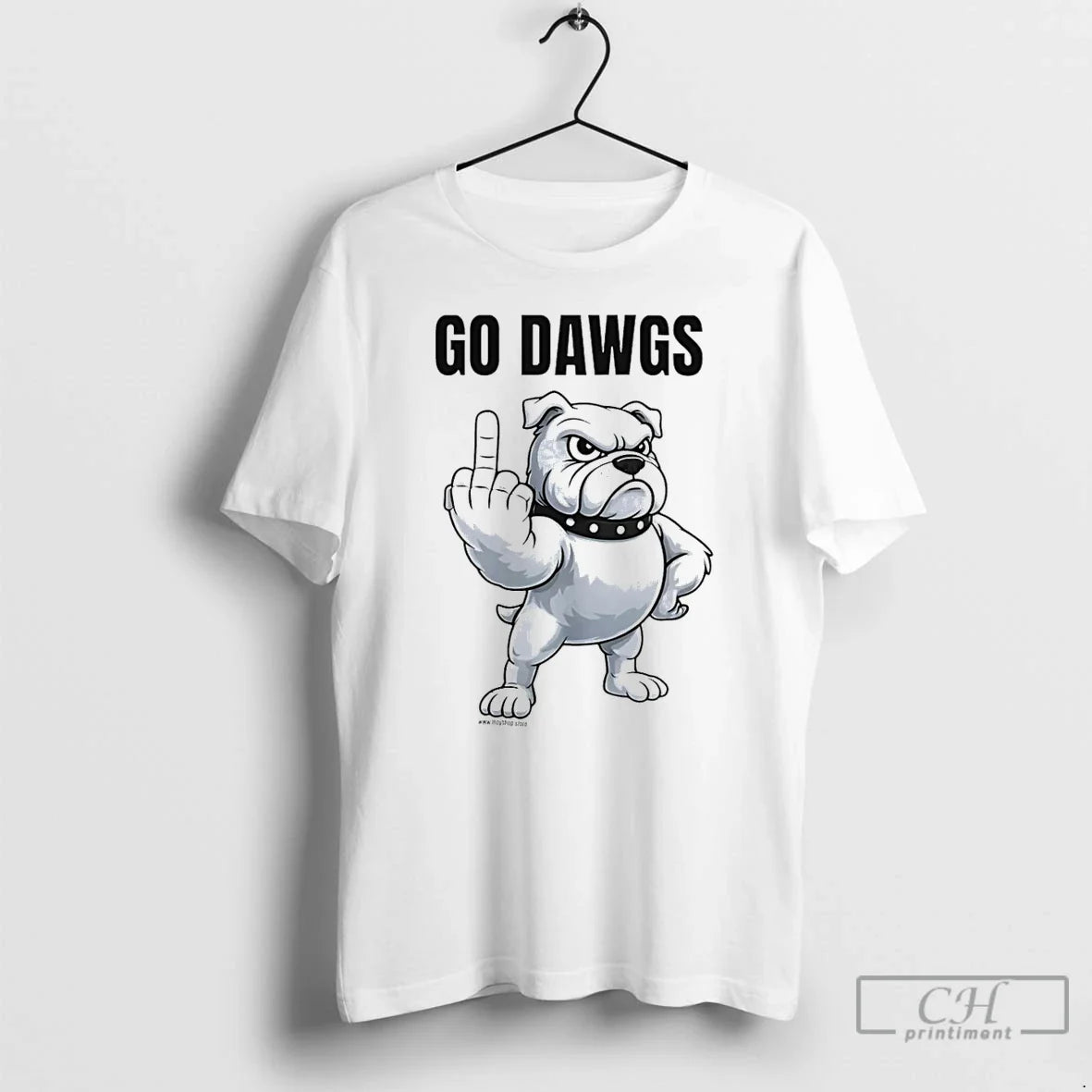 Classic Bulldog Flipping Off Go Dawgs Middle Finger T-Shirts, Hoodie, Sweatshirt - T-Shirt, Sweatshirt, Hoodie