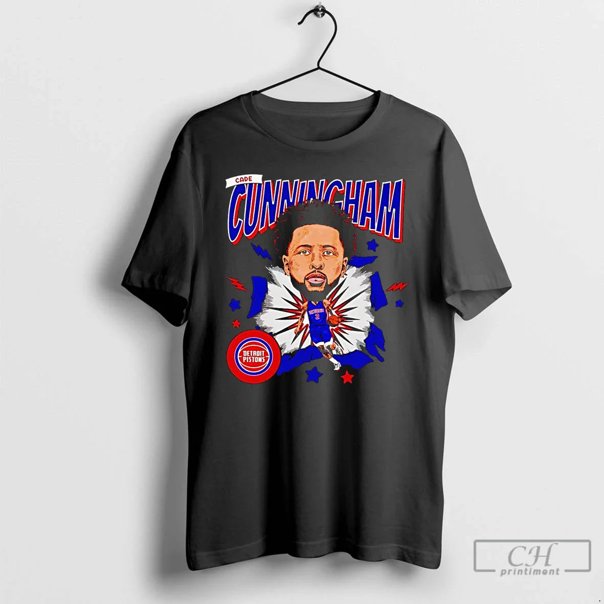 Classic Cade Cunningham Big Head Caricature Pistons T-Shirts, Hoodie, Sweatshirt - T-Shirt, Sweatshirt, Hoodie