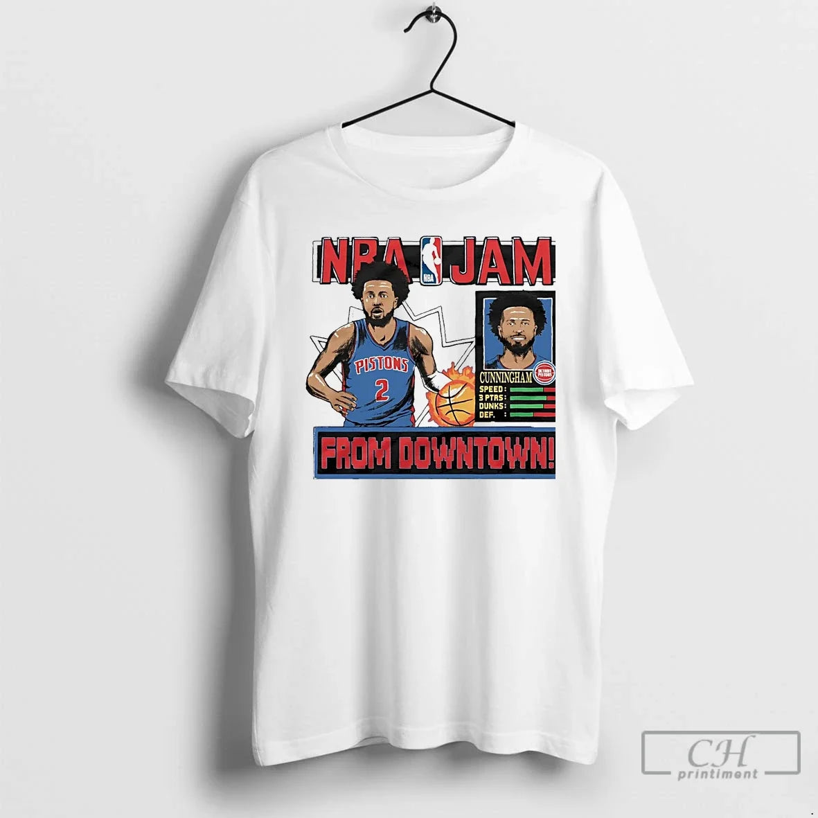 Classic Cade Cunningham Downtown Nba Jam Pistons T-Shirts, Hoodie, Sweatshirt - T-Shirt, Sweatshirt, Hoodie