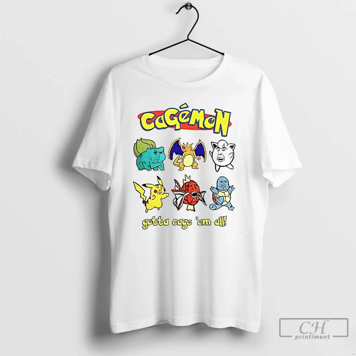 Classic Cagemon Gotta Cage Em All Nicholas Cage T-Shirts, Hoodie, Sweatshirt - T-Shirt, Sweatshirt, Hoodie