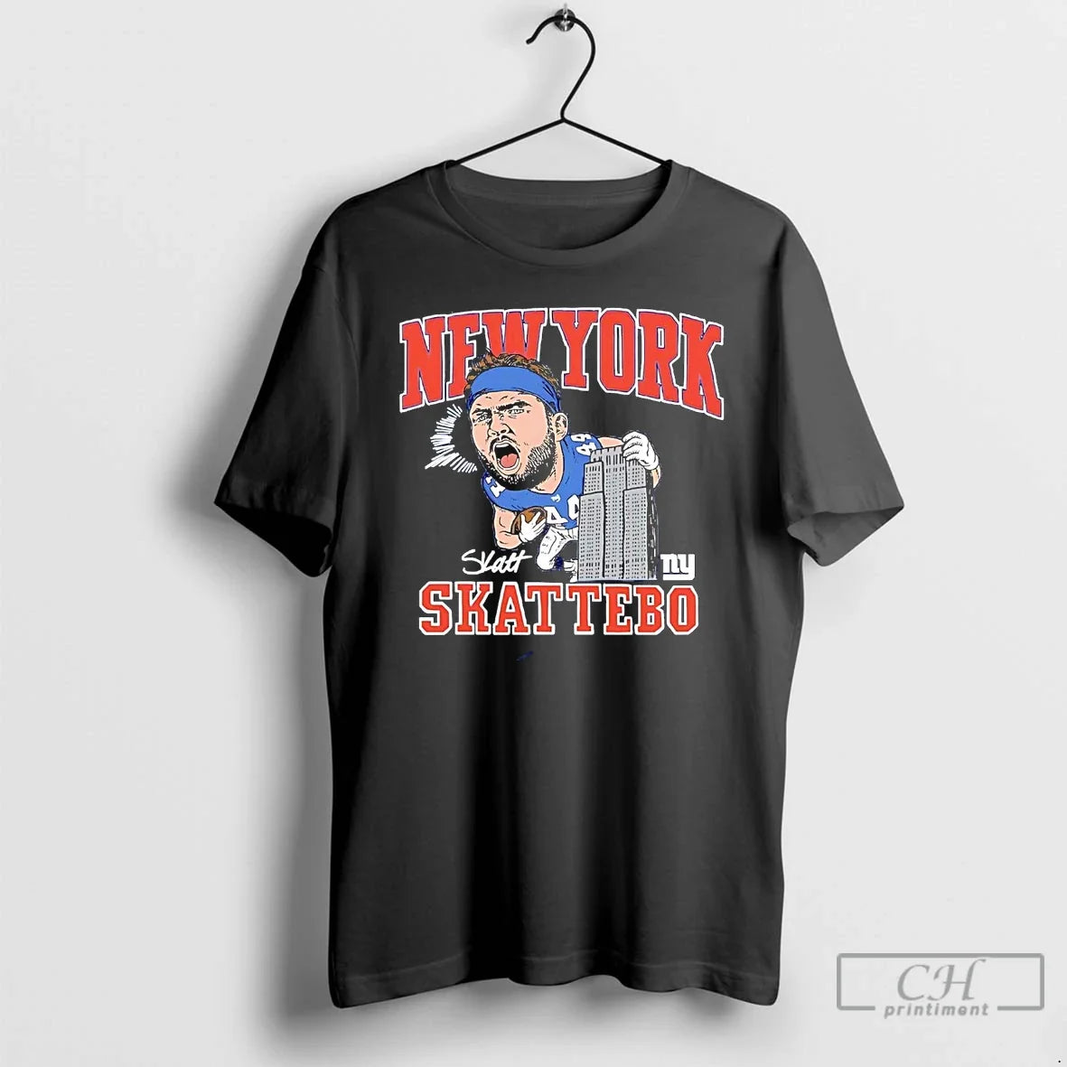 Classic Cam Skattebo Screaming Caricature New York Giants T-Shirts, Hoodie, Sweatshirt - T-Shirt, Sweatshirt, Hoodie