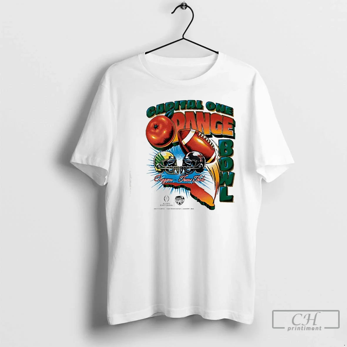 Classic Capital One Orange Bowl 2026 Oregon Vs Texas Tech Vintage Matchup T-Shirts, Hoodie, Sweatshirt - T-Shirt, Sweatshirt, Hoodie