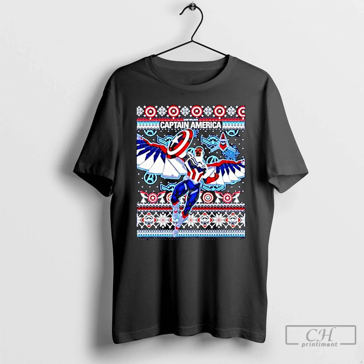 Classic Captain America Sam Wilson Ugly Xmas Ornaments T-Shirts, Hoodie, Sweatshirt - T-Shirt, Sweatshirt, Hoodie