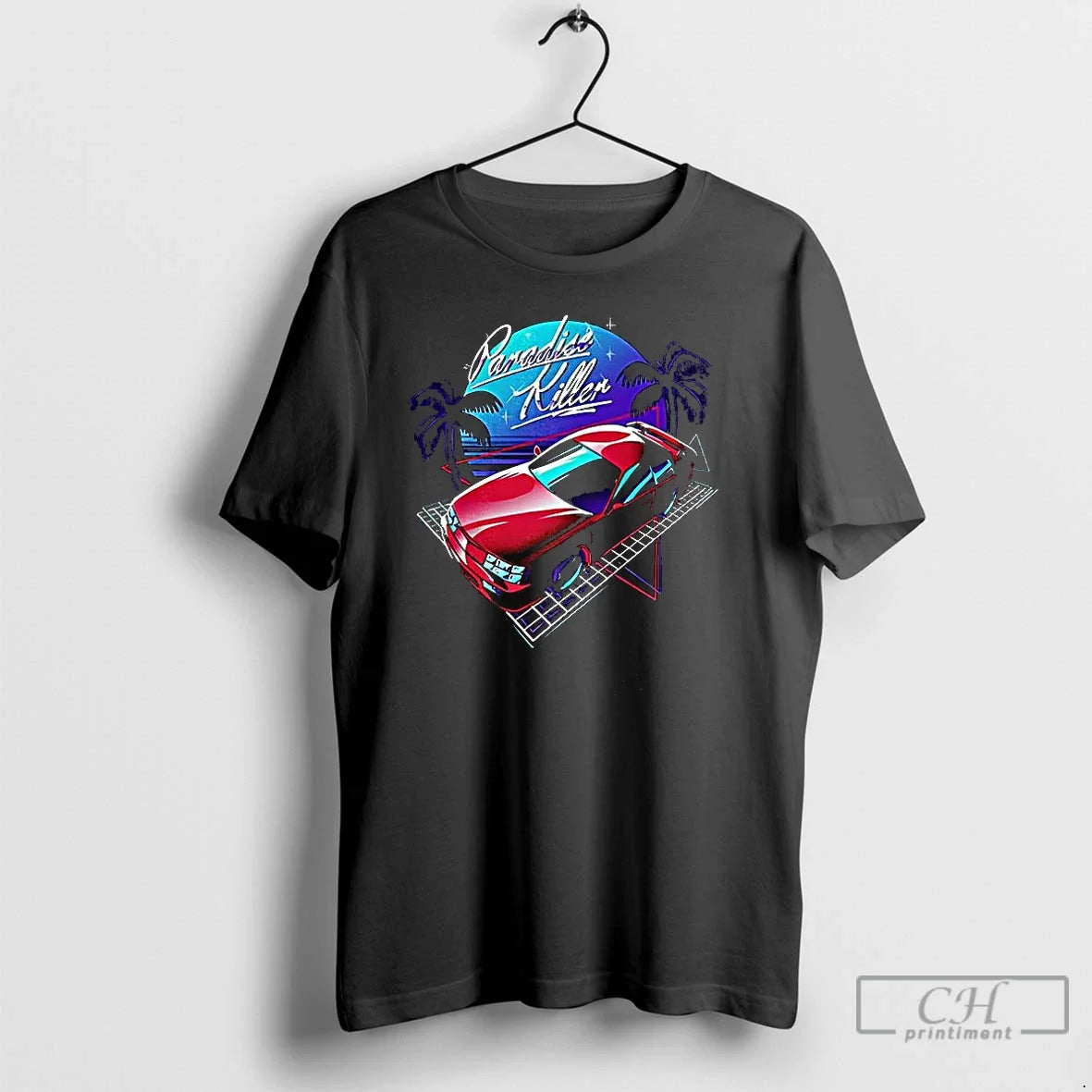 Classic Car Beach Paradise Killer Synthwave Vintage T-Shirts, Hoodie, Sweatshirt - T-Shirt, Sweatshirt, Hoodie