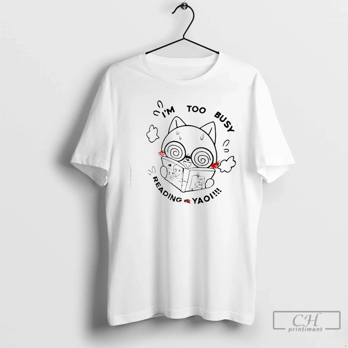 Classic Cat Im Too Busy Reading Yaoi T-Shirts, Hoodie, Sweatshirt - T-Shirt, Sweatshirt, Hoodie