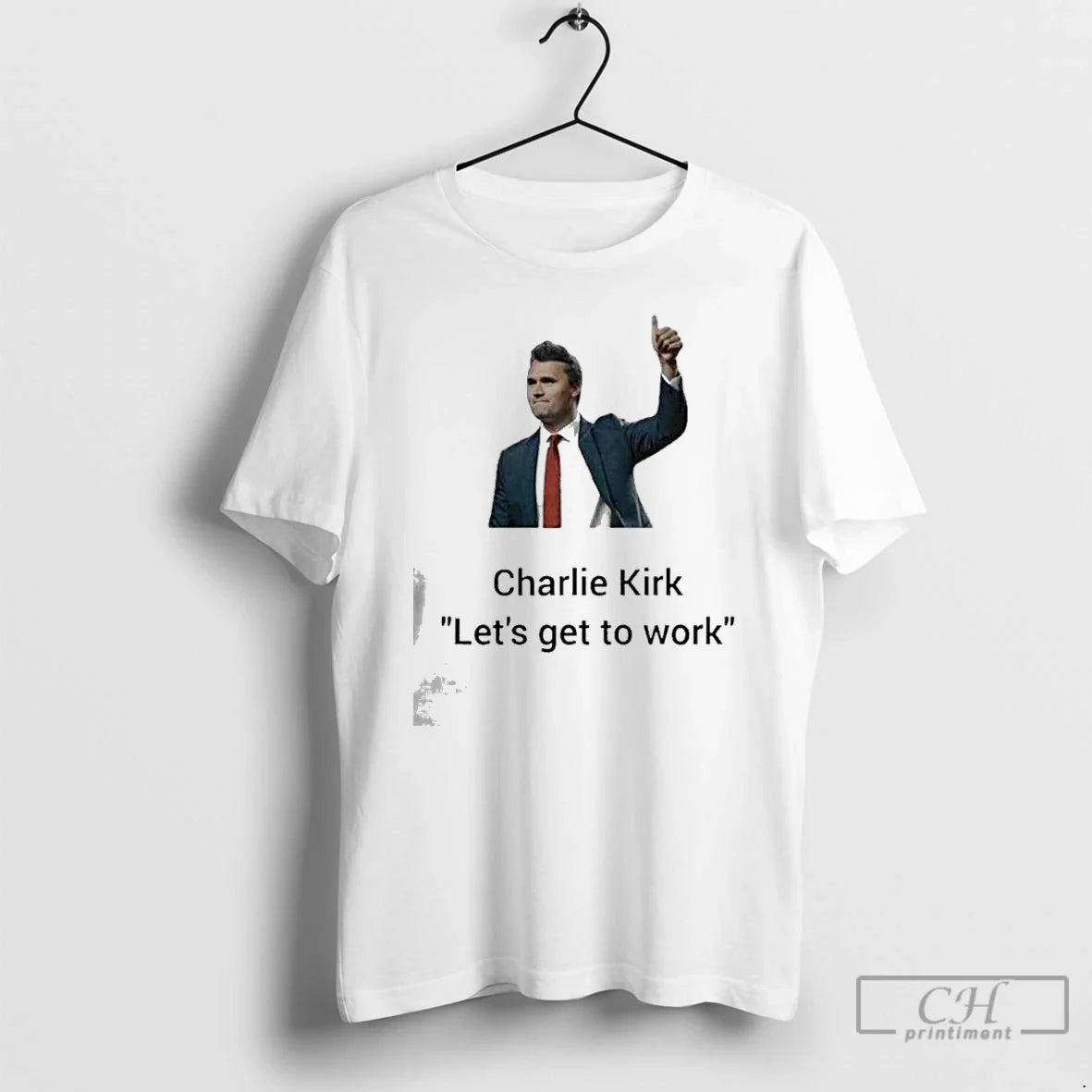 Classic Charlie Kirk Lets Get Work Thumb T-Shirts, Hoodie, Sweatshirt - T-Shirt, Sweatshirt, Hoodie