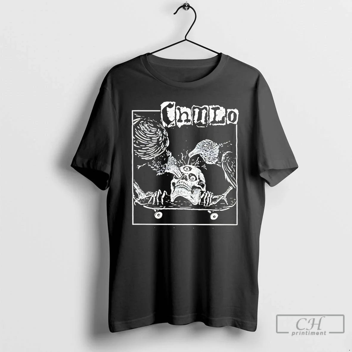Classic Chaudo Skull Raven Skateboard T-Shirts, Hoodie, Sweatshirt - T-Shirt, Sweatshirt, Hoodie