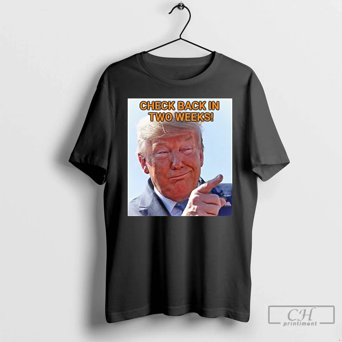 Classic Check Back Two Weeks Donald Trump T-Shirts, Hoodie, Sweatshirt - T-Shirt, Sweatshirt, Hoodie