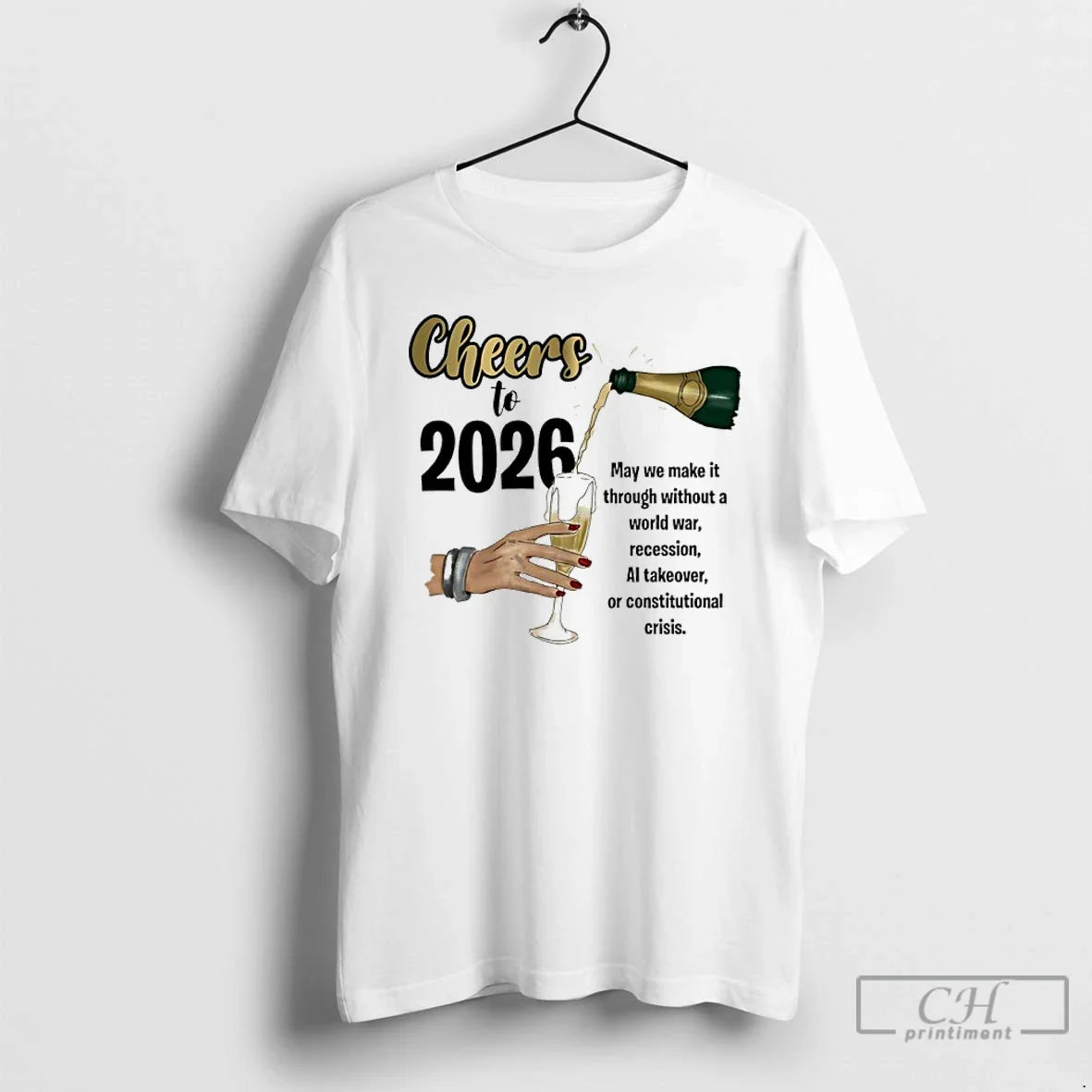 Classic Cheers 2026 May We Make Through Without World War T-Shirts, Hoodie, Sweatshirt - T-Shirt, Sweatshirt, Hoodie