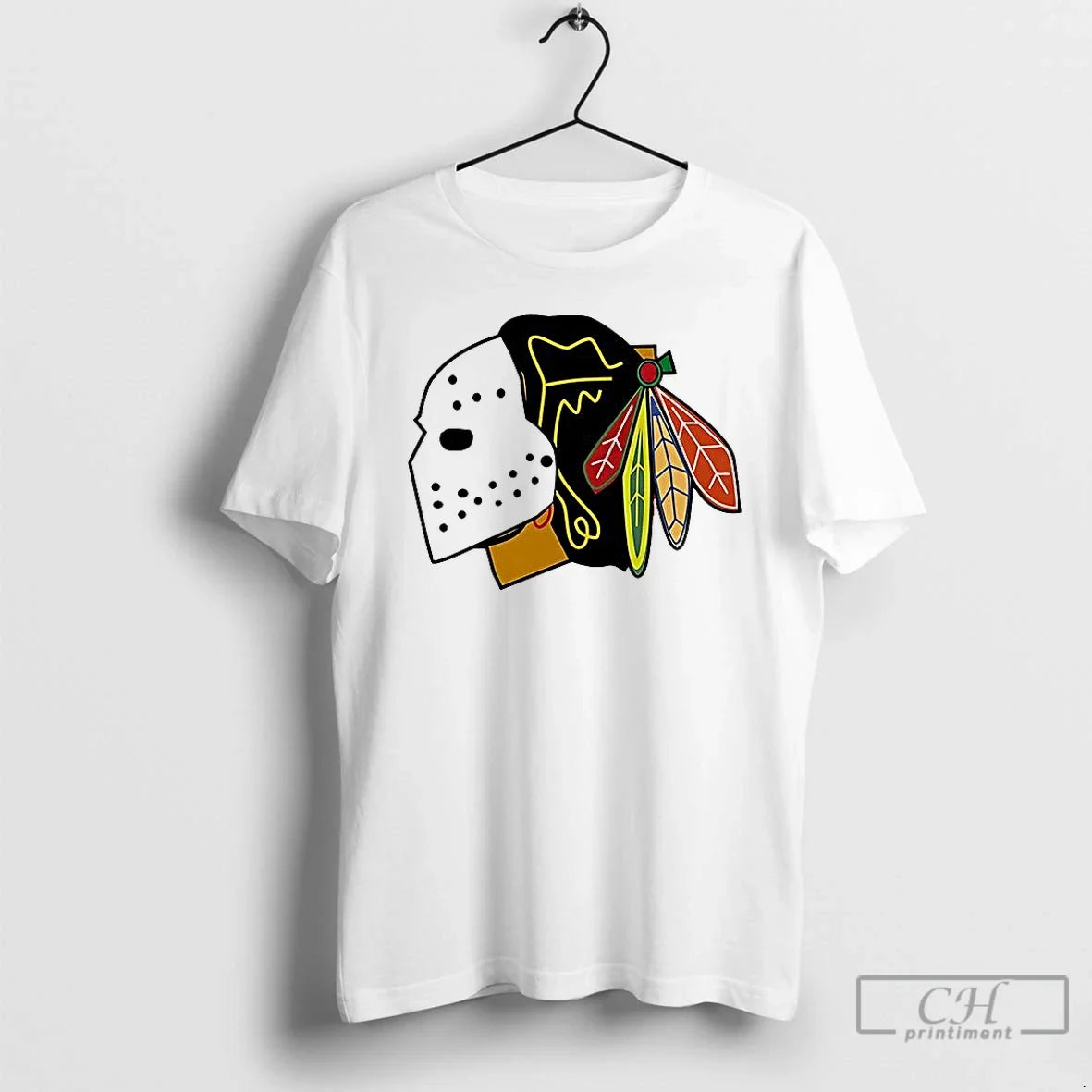 Classic Chicago Blackhawks Hockey Mask Color T-Shirts, Hoodie, Sweatshirt - T-Shirt, Sweatshirt, Hoodie