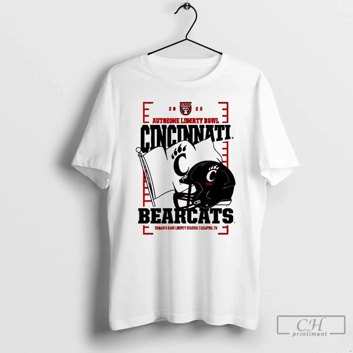 Classic Cincinnati Bearcats Autozone Liberty Bowl 2025 Helmet T-Shirts, Hoodie, Sweatshirt - T-Shirt, Sweatshirt, Hoodie