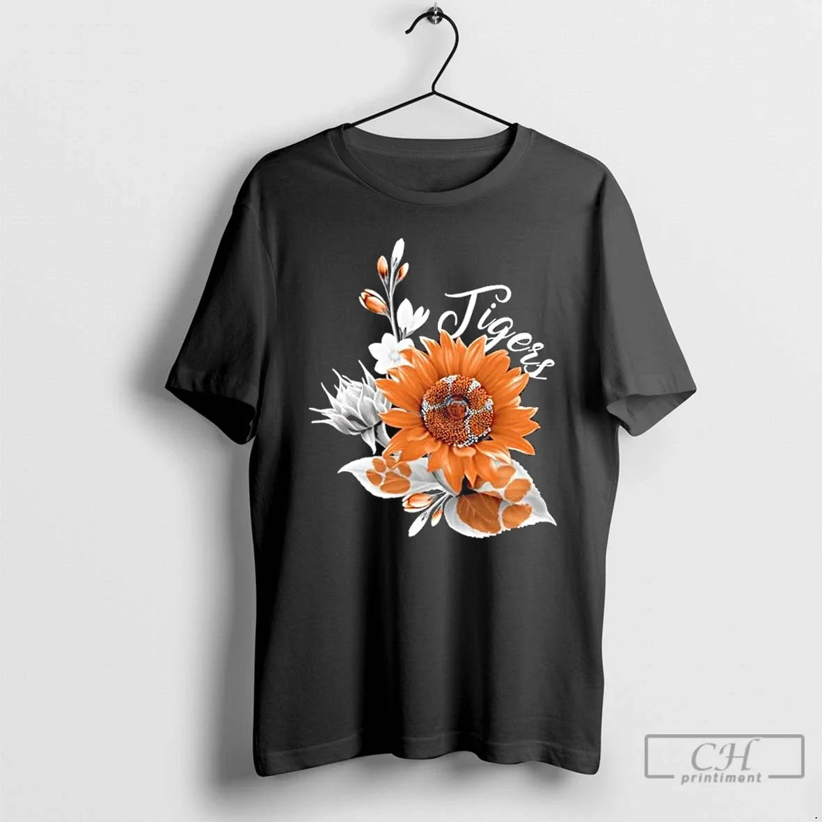 Classic Clemson Tigers Football X Sunflower Floral T-Shirts, Hoodie, Sweatshirt - T-Shirt, Sweatshirt, Hoodie