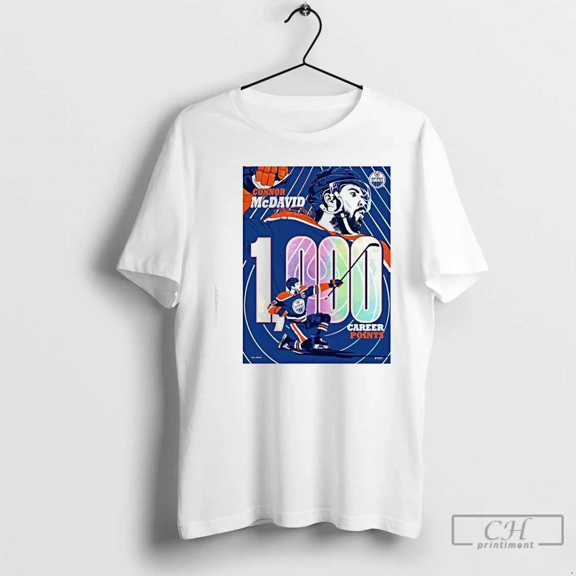 Classic Connor Mcdavid Edmonton Oilers 1000 Career Nhl Points Milestone T-Shirts, Hoodie, Sweatshirt - T-Shirt, Sweatshirt, Hoodie