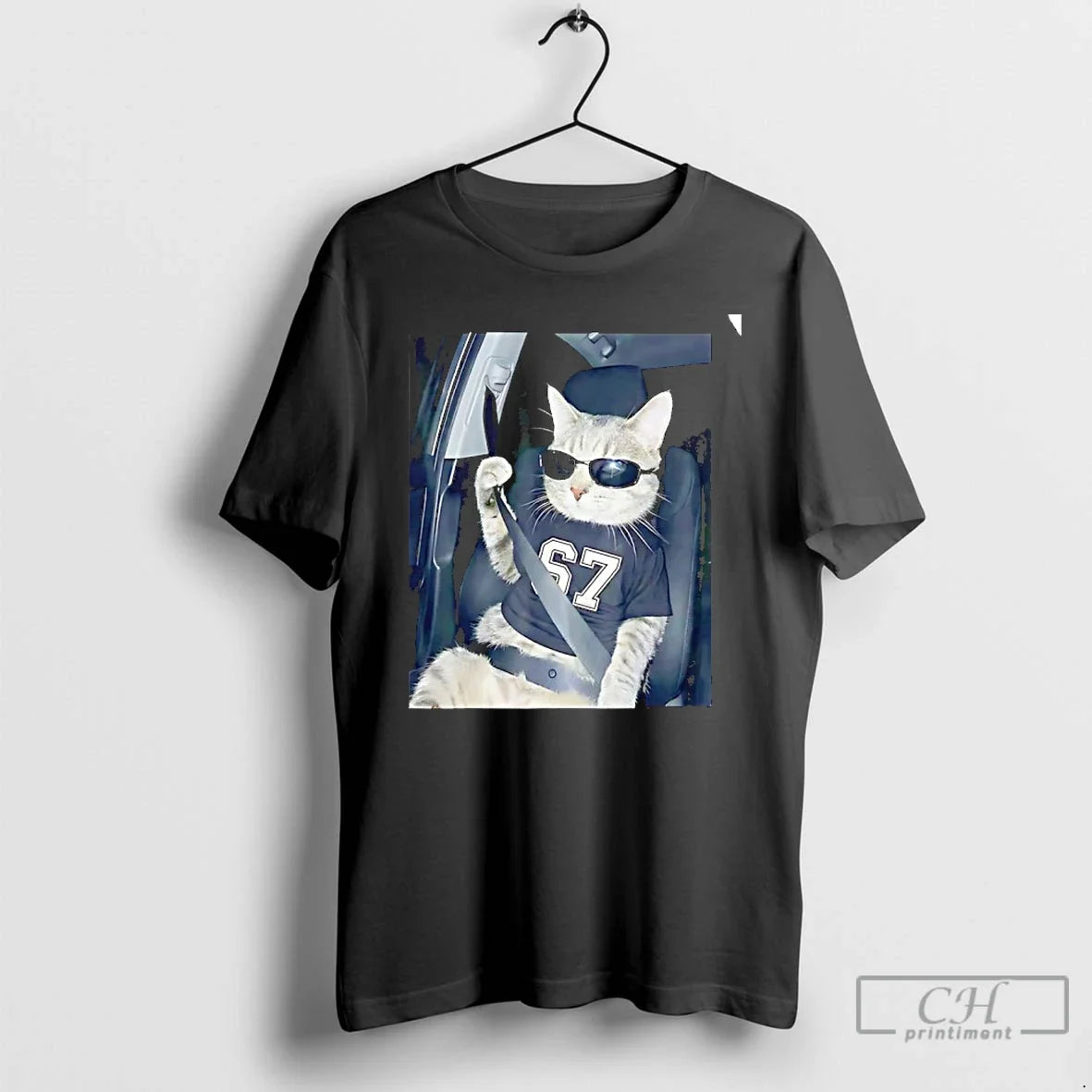 Classic Cool Cat Wearing 6 7 Sunglasses Buckle Up Meme T-Shirts, Hoodie, Sweatshirt - T-Shirt, Sweatshirt, Hoodie